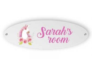 Acrylic door nameplate for kids room