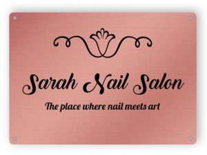 Nail salon sign