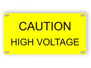Caution - high voltage - cable mark