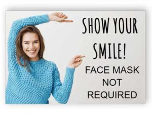 Show your smile, mask not required - photo