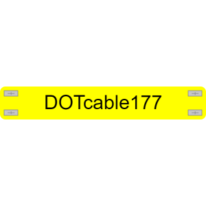 ABS plastic cable marker example 1