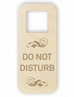 Do not disturb - wooden door hanger