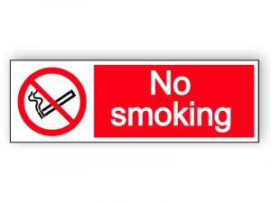 No smoking- landscape sign