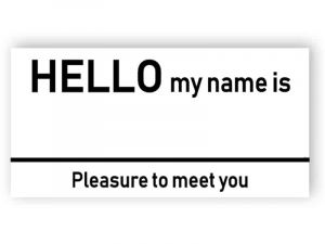 My name is - Name Badge