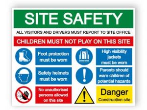 Construction Site Safety Sign