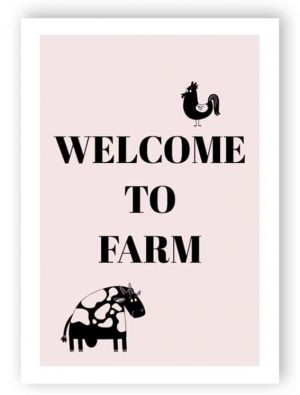 Welcome to farm sign - Aluminium composite panel