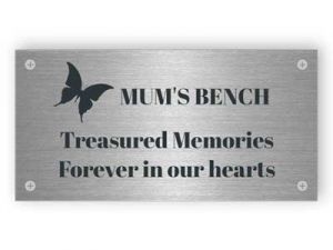 Memory - Stainless steel sign
