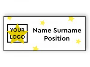 Name tag with stars