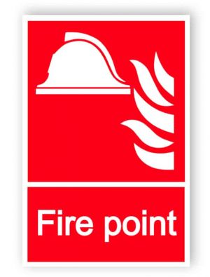 Fire point sign