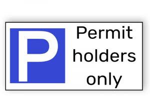 Parking - permit holders only