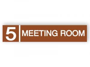 Meeting room door sign