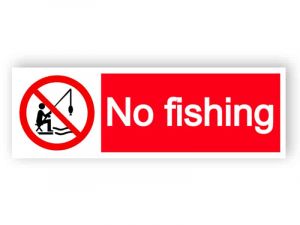 No fishing sign