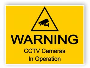 CCTV sign - CCTV cameras in operation