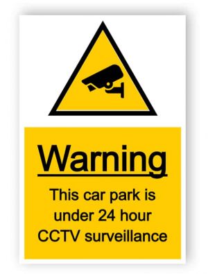 CCTV sign - car park under surveillance