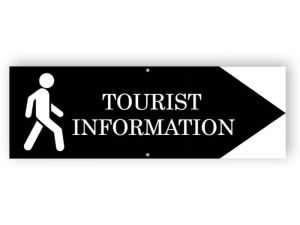 Tourist information sign - Aluminium composite panel