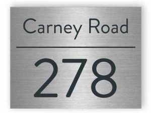 Street sign - Stainless steel