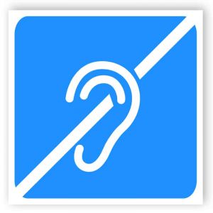 Disabled sign - Hearing loss