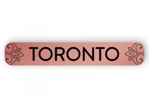 Toronto - rose gold sign