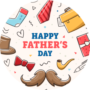 Happy Father's Day - round sticker