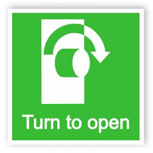 Turn to open sign 1