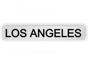 Los Angeles - silver sign