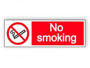 No smoking - landscape sticker
