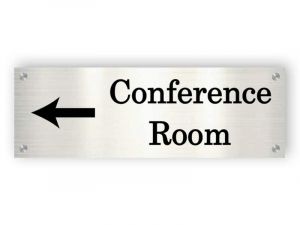 Conference room - Aluminium sign