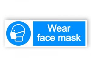 Wear face mask - landscape sign