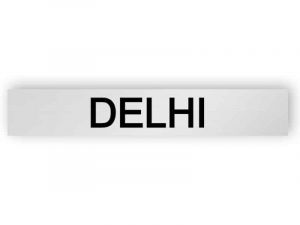 Delhi - silver sign