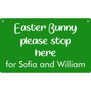 Easter Bunny, please stop here for name