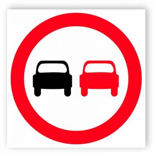 No overtaking sign