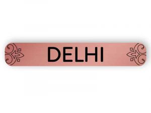 Delhi - rose gold sign