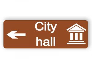 City hall - tourist direction