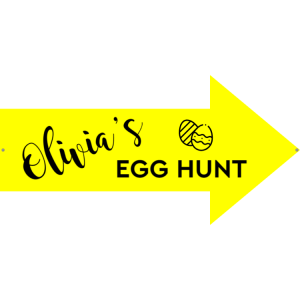 Egg hunt - Yellow sign