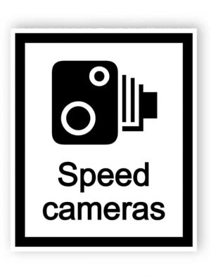 Speed cameras sign
