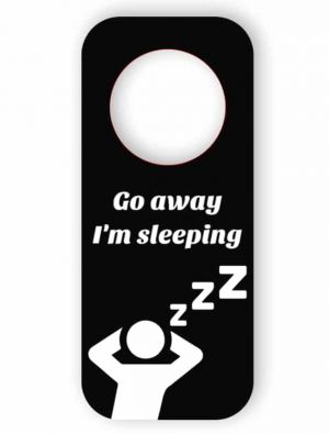 Do not disturb - black door hanger