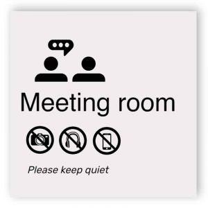 Meeting room sign