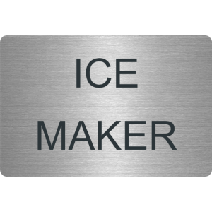 Ice maker - Stainless Steel Tag