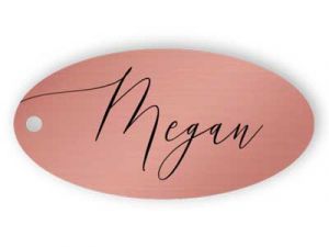 Personalised Engraved Rose Gold Place Card