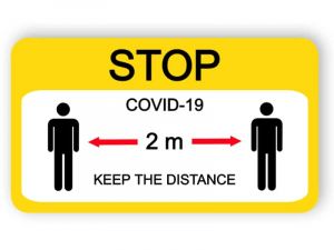 Keep the distance - sticker