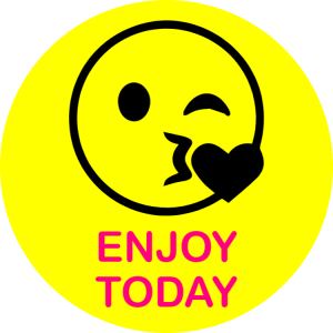 Enjoy today - sticker