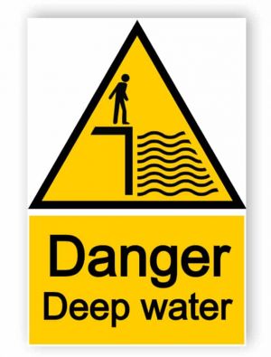 Danger - deep water