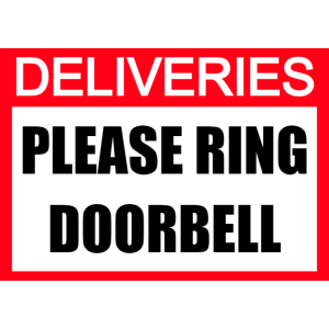 Deliveries, ring doorbell