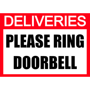 Deliveries, ring doorbell